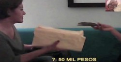 La "recaudadora" Eva Cadena volvió por más dinero