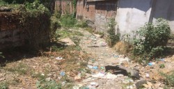 En malas condiciones arroyo de la Emiliano Zapata