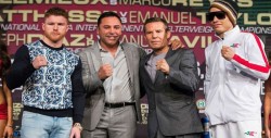 Todo listo para la pelea "canelo" vs Chávez