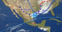 Frente frío 45 provocará tormentas en gran parte del país