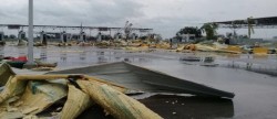 Tornado provoca daños y cortes de luz al norte de Tamaulipas