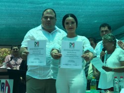 Elsy Lopéz y Martín Ochoa asumen la dirigencia del PRI Mazatlán