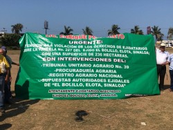 Ejidatarios luchan por sus tierras