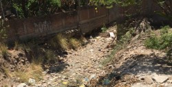 Malas condiciones del arroyo en la Díaz Ordaz