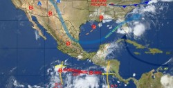 Con inestabilidad y circulación anticiclónica provocará torbellinos