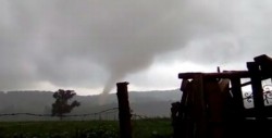 Se registra tornado en Las Vigas, Veracruz