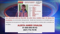 Mantienen activa Alerta Amber por desaparición de niña en San Pedro, Navolato
