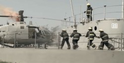 Marinos de México y guardacostas de EU practican rescates