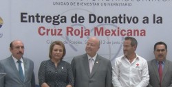 Entrega la UAS donativo a la Cruz Roja Culiacán