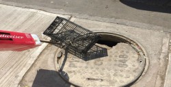 En mal estado registro de la CFE en fraccionamiento Acueducto