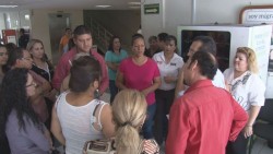 Exigen trabajadores del Registro Civil pago de participaciones