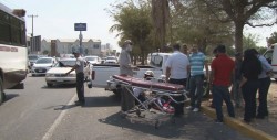 Accidente deja mujer lesionada