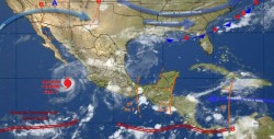 "Dora" se debilita y se aleja de las costas de México