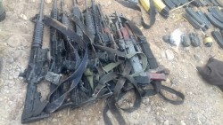 En operativo realizado por la PEP en el Mezquitillo aseguran arsenal