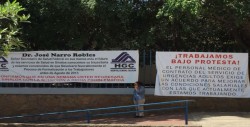 Trabajan bajo protesta, Personal Médico de Área de Urgencia de Hospital General