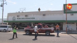 Explota centro de carga en Subdelegación del IMSS