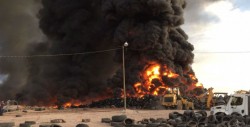 Se incendia el relleno sanitario norte