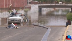 Evalúan afectación por lluvia en Obregón