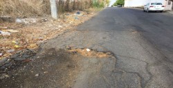 Siguen sin rellenar bache por Paseo del Humaya