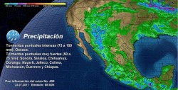 Continuarán las lluvias en la región: Meteorológico