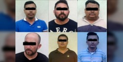 Detienen a 6 hombres por dañar taxis