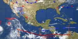 Canales de baja presión provocarán calor y lluvias en México