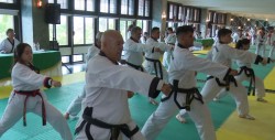Taekwondoínes realizan examen de cinta negra
