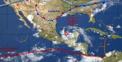 Tormenta tropical "Franklin" se aproxima a las costas de Veracruz