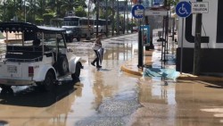 En la Zona Dorada hay nuevas fuentes...de aguas negras