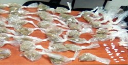 Decomisan cristal y mariguana