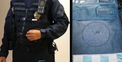 Policía frustra robo y salva su vida gracias al chaleco