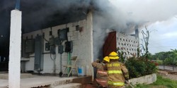 Se incendia empresa metalera en Concordia