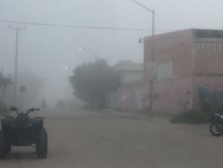 Sorpresiva neblina "cubre" Villa Unión