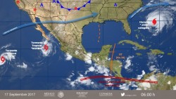 Dos tormentas tropicales en el Pacífico
