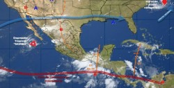 Onda tropical 34 y canal de baja presión provocan tormentas