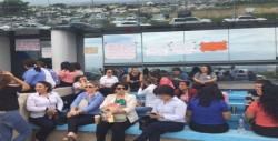 Toman edificio trabajadores de la secretaria de salud en Montebello