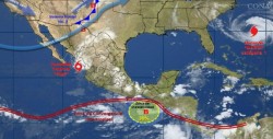 Zona de inestabilidad trae lluvias en México; "Pilar" se debilita