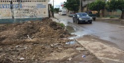 Fuga de aguas negras en Lázaro Cárdenas