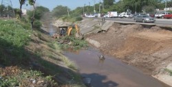 Están arreglando el arroyo del piojo