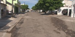 Requieren de bacheo calles de Villa Fontana