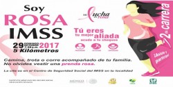 29 de octubre realizarán carrera Soy Rosa IMSS