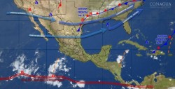 Ambiente estable y seco provoca circulación anticiclónica