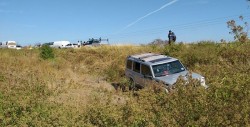 Esperaban el camión y los atropellan