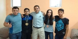 Felicita Ivan Salcedo a medallistas en Sudamericano de Judo