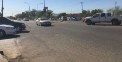 Crucero peligroso en el sector del Mercado de Abastos