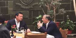 Captan en restaurante de la CDMX a Meade y Osorio Chong