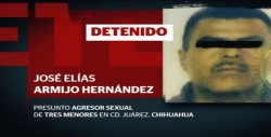 Detienen a presunto asesino y agresor sexual de menores