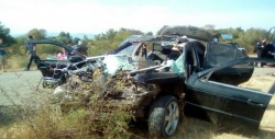 Accidente deja dos heridos en Alcoyonqui