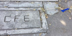 Colocan CFE cableado encima de banquetas